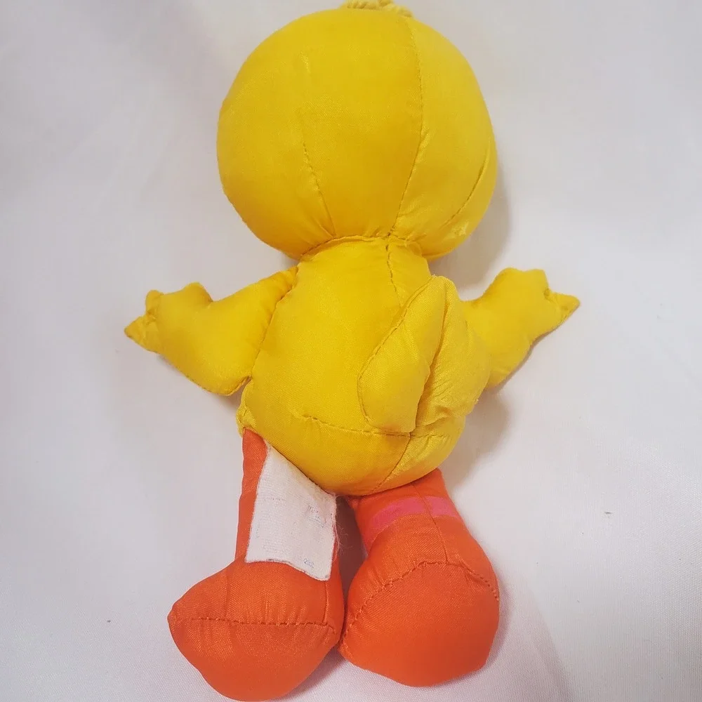 Vintage Sesame Street Big Bird Plush Toy Yellow 7 Inch Muppets Figure Retro